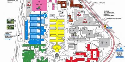 Bruxelles hospital map