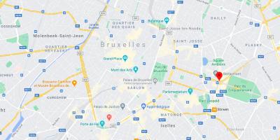 Map of place schuman Brussels